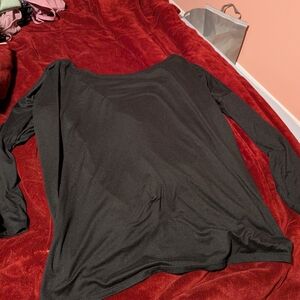 Fashion Nova Classic Black Long Sleeve Top